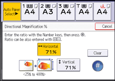 Operation panel screen illustration