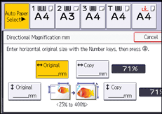 :Operation panel screen illustration