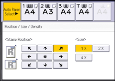 Operation panel screen illustration
