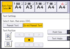 Operation panel screen illustration