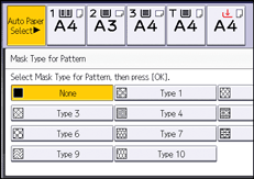 Operation panel screen illustration