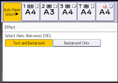 Operation panel screen illustration