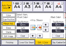 Operation panel screen illustration