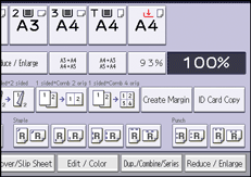 Operation panel screen illustration