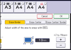 Operation panel screen illustration