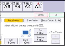 Operation panel screen illustration