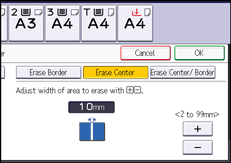 Operation panel screen illustration