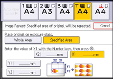 Operation panel screen illustration