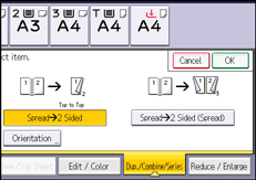 Operation panel screen illustration