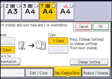 Operation panel screen illustration