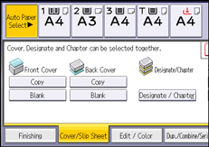 Operation panel screen illustration