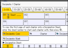 Operation panel screen illustration