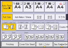 Operation panel screen illustration