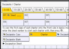 Operation panel screen illustration