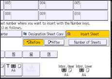 Operation panel screen illustration
