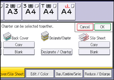 Operation panel screen illustration