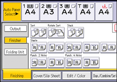 Operation panel screen illustration