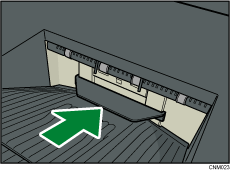 Z-fold support tray illustration