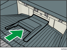 Auxiliary paper tray illustration