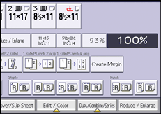 Operation panel screen illustration