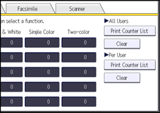 Operation panel screen illustration