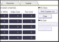 Operation panel screen illustration