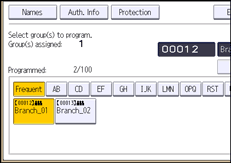 Operation panel screen illustration