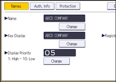 Operation panel screen illustration