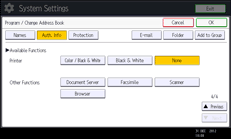 operation panel screen illustration