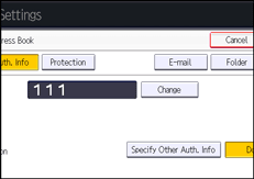 Operation panel screen illustration