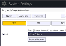 Operation panel screen illustration