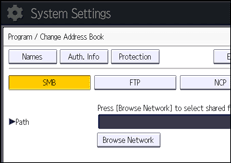 Operation panel screen illustration