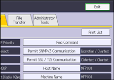 operation panel screen illustration
