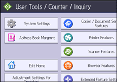 operation panel screen illustration
