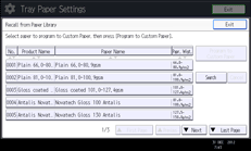 Operation panel screen illustration