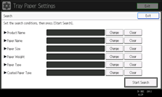 Operation panel screen illustration