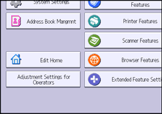 Operation panel screen illustration