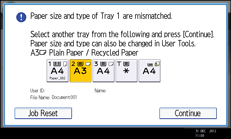 Operation panel screen illustration