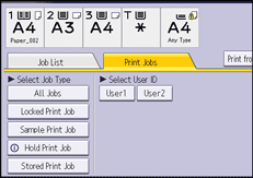 Operation panel screen illustration
