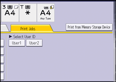 Operation panel screen illustration
