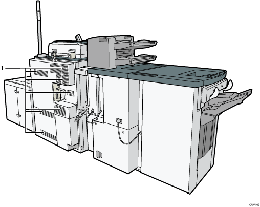 Main unit illustration numbered callout illustration