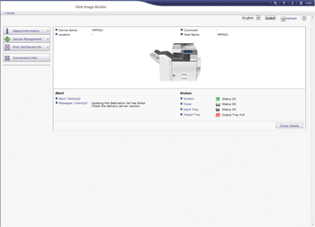 Web browser screen illustration