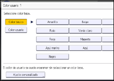 Ilustración de la pantalla panel de mandos