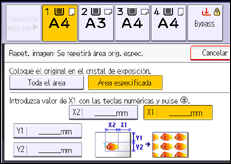 Ilustración de la pantalla panel de mandos