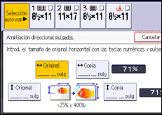 Ilustración de la pantalla panel de mandos