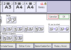 Ilustración de la pantalla panel de mandos