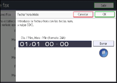 Ilustración de la pantalla panel de mandos