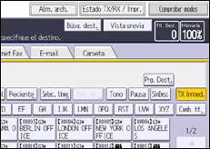 Ilustración de la pantalla panel de mandos