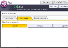 Ilustración de la pantalla panel de mandos