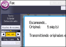 Ilustración de la pantalla panel de mandos